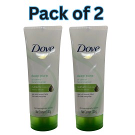 Dove Deep Pure Oil Control Cleanser 100g x2, For Oily Skin, With NutriumMoistur