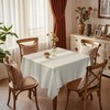 Kiatuniya Washable Beige Tablecloths, 140 x 100 cm, Modern Striped