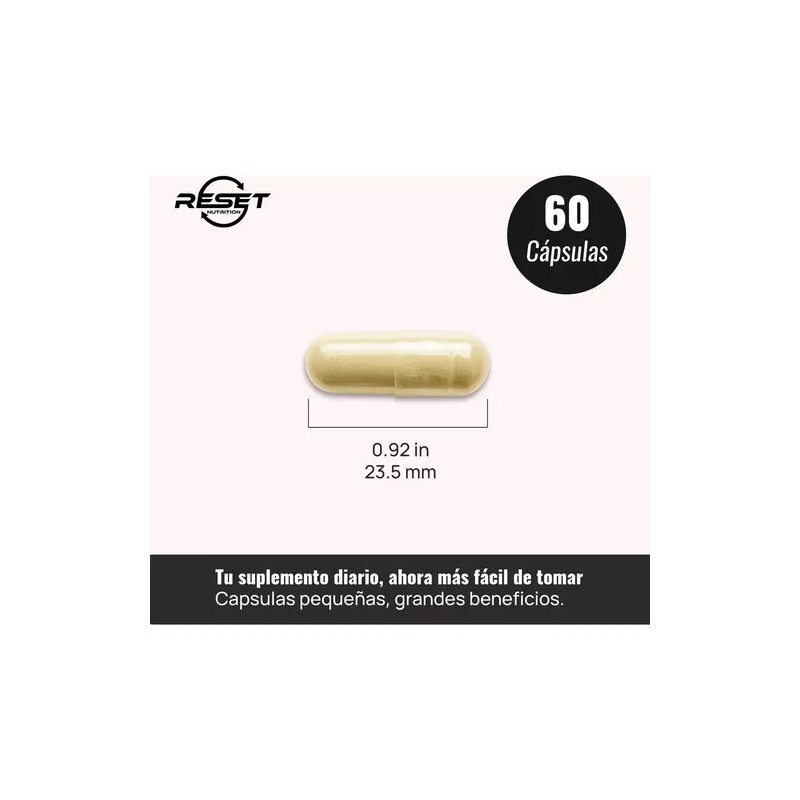 Reset Nutrition Horny Goat Energía Potencia Masculina 60cáps Sabor Sin