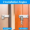 2 Set Sliver 5 Inch Stainless Steel Padlock Hasp, Door