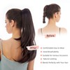 HEWEICSY Ponytail Extension,Black Hair Extension Ponytail 22" Long Claw Hair