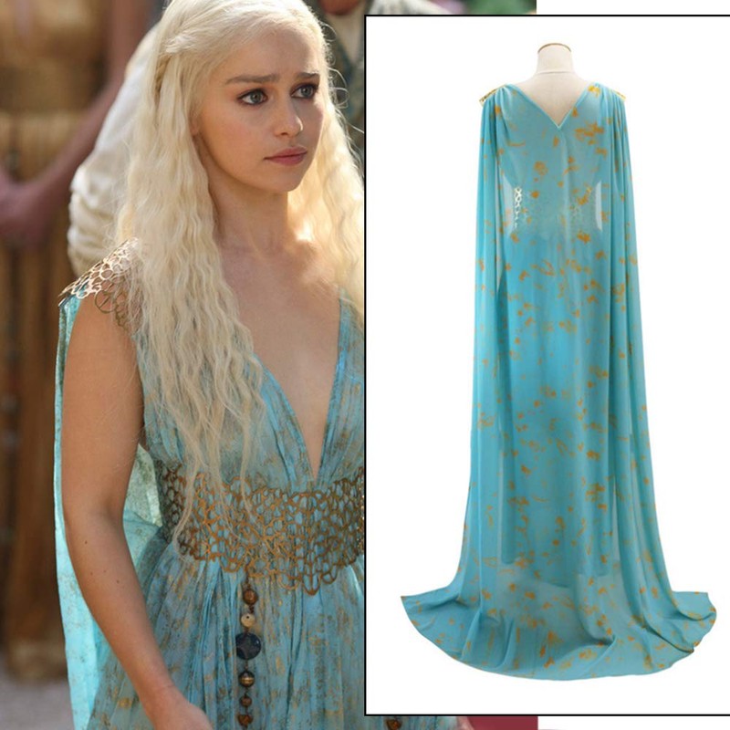 C_EDITION Daenerys Costume Mother of Dragons Fancy Dress Qarth Dany