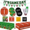 Football Party Supplies Kit for 24 Guests - Includes Large