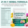Lymphatic Drainage Supplement 120PCS, 21 in 1 Lymphatic Drainage Capsules,