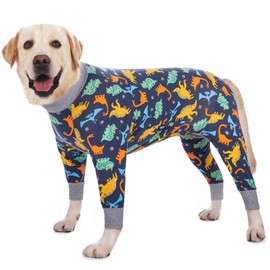 Axcimond Dog Surgery Recovery Suit Dog Onesies for Large Dogs Spayed Dog Recovery Suit Dog Cone Alternative After Surgery Abdominal Wounds Protector Dog Bodysuit for Medium Large Dogs Pajamas