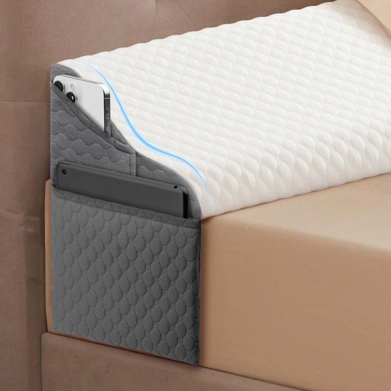 Simpledad King Size Wedge Pillow Headboard for Bed Gap Filler,