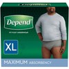 Depend Fresh Protection Disposable Underwear Male Waistband Style X-Large, 53746,