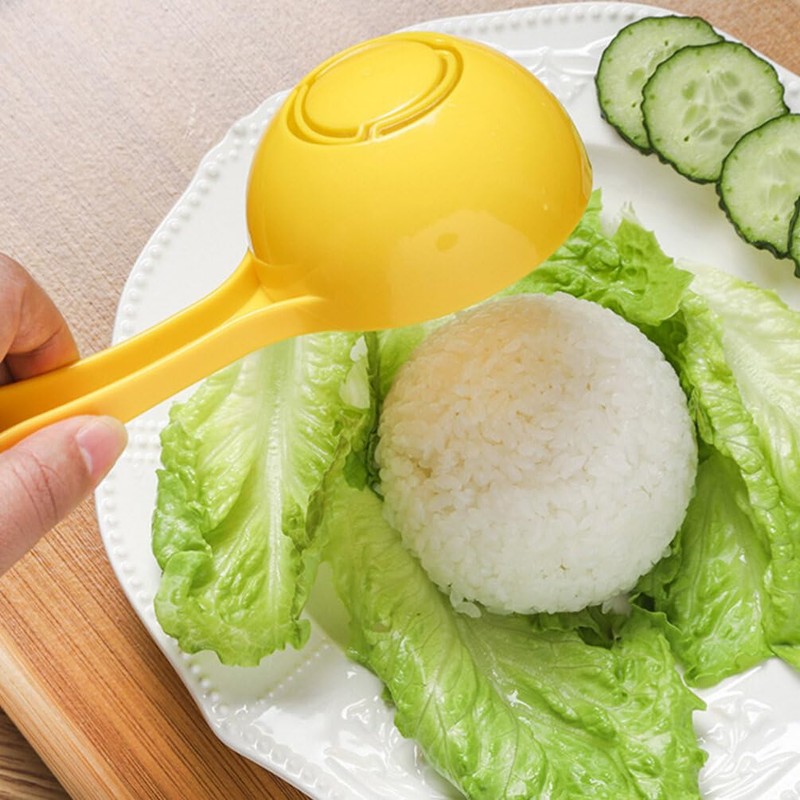 Kichvoe Cuchara Para Servir Arroz Antiadherente Alimenticio Pp Amarillo 1