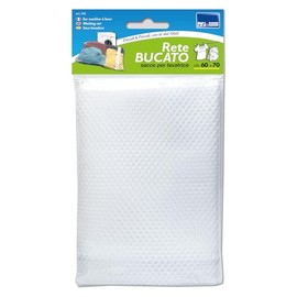 PARODI & PARODI-Il Salva Bucato Sacco per Biancheria con Cerniera x2, Sacco per Proteggere il Bucato, Sacchetto in Rete per Lavatrice, Ideale per Lavare Vestiti, Collant, Calzini,Biancheria, 60x70 cm