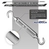 AUTMATCH M6 Turnbuckle Hook and Hook, Turnbuckle 304 Stainless Steel,