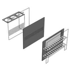 Inland Seas Fiji Cube 40 Gallon Breeder DIY Sump Baffle Kit w/ 2X Aquarium Silicone & Towel Bundle (4 Items)