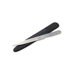 SUWADA Stainless Steel Nail File 5.9 inches (150 mm) with Case (Black) Made in Japan