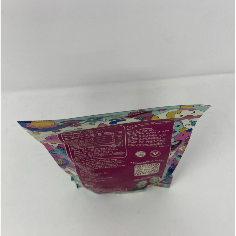 SuperMush Daily Sleep Mushroom Vegan Supplement Gummies - 60ct/30 Servings