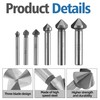 6PCS Countersink Drill Bit Sets for Smooth and Clean Hole