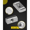 GZBEVITAR Strut Channel Nuts 3/8"-16 No Spring, 8mm Thickened Strut