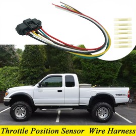 Micarun TPS Throttle Position Sensor Accelerator Pedal Sensor Connector Wire Harness Pigtail 6-Pin Fit for Toyota Lexus Scion Honda Replaced# 90980-11858