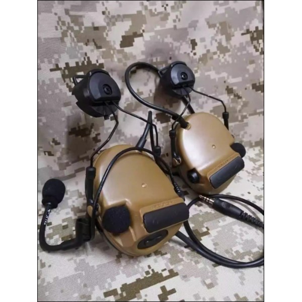 US!Comtac-III C3 Tactical Pickup Noise Reduction Earphones Helmet Installation