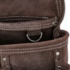 TOUGH MASTER Belt Tool Pouch, 3 Multi Pockets Suede Leather
