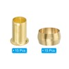 PATIKIL 12mm OD Pipe Compression Assortment Kit, 15 Pack Brass