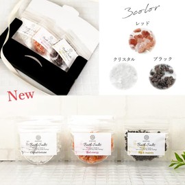 MAYUNA Bath Salt, Gift, Set of 3 Colors, Bath Salt, Petite Gift, Luxury Bath Salt, Gift, Bath Salt, Gift, Summer Gift, Birthday Gift, Sweat Purification, Popular, For Women, Men, Rock Salt, Himalayan