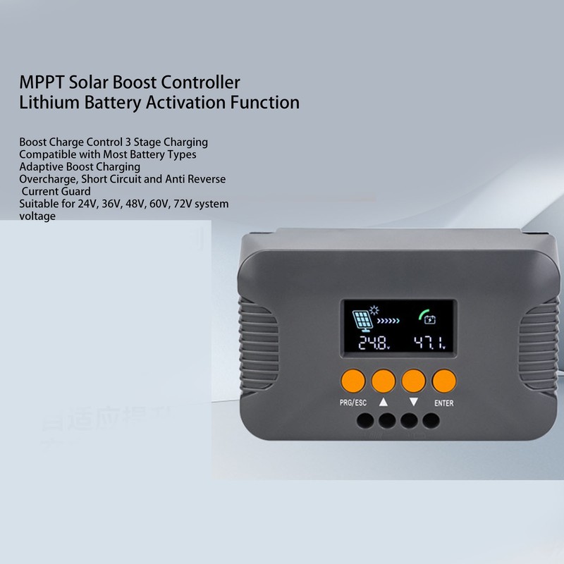 Boost Solar Charge Controller MPPT Solar Panel Regulator 10A 24V
