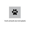 Paw Print Stencil - Dog Paw Stencil - Diffrent artwork