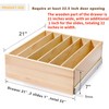 Mulush Pull Out Cabinet Organizer with Divider, 22''W×21''D×7''H Soft Close