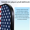 USA flagT300 Carbon Fiber Pickleball Paddle,16mm PP Honeycomb Core,Soft Feel