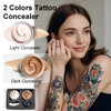 Tattoo Cover Up Makeup Waterproof with Full Coverage,Bruises,Tattoos,Dark Spots, Scars,