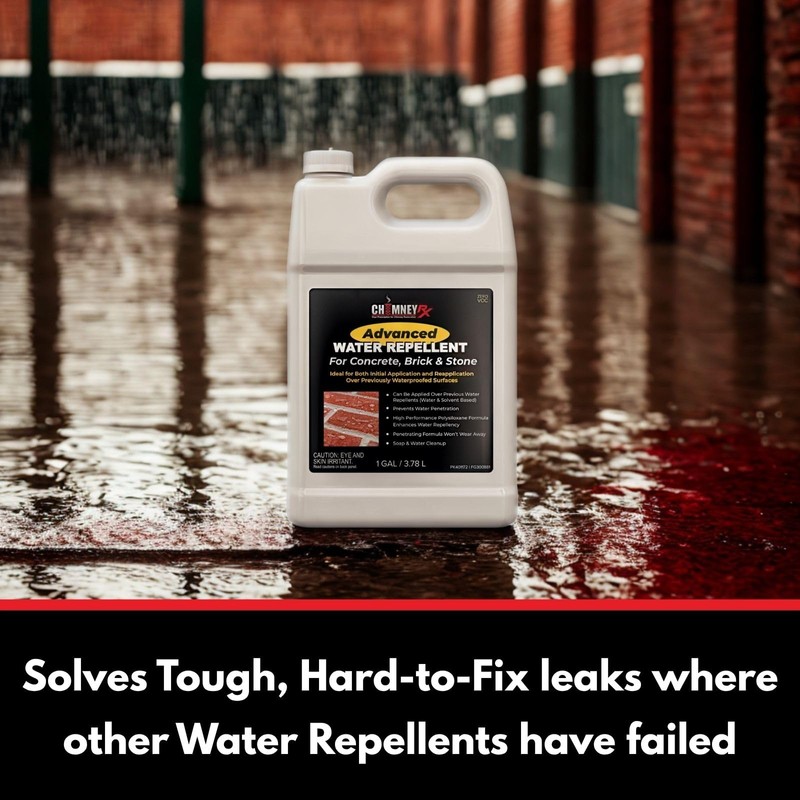 ChimneyRx Advanced Water Repellent - Clear Sealer for Masonry Surfaces
