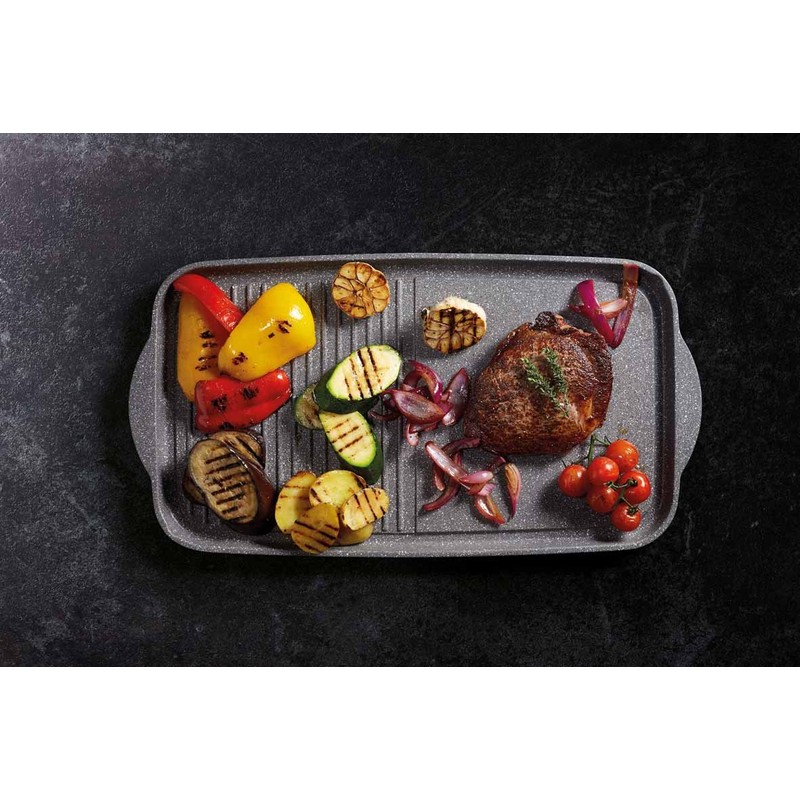 MasterClass Cast Aluminium Non-Stick Induction-Safe Griddle Plate, 51 x 27