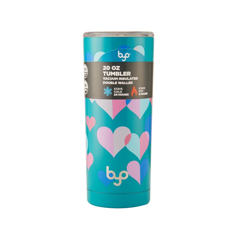 BYO TUMBLER DE ACERO INOXIDABLE DE 20 OZ DE DOBLE