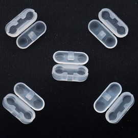 20 Pack Bead Chains Connector, 4.5mm #10 Ball Chain Cord Connector Clips for Window Blind Pull Chain Replacement/Repair (Clear)