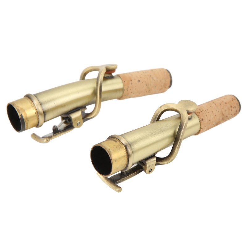 2Pcs Saxophone Neck Metal Straight Curved Accessory Replacement Set Kit