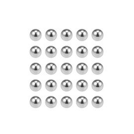 sourcing map Precision Balls 5/16 Inch Solid Chrome Steel G10 for Ball Bearing Keyring Wheel Pack of 25