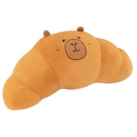 OUKEYI 55 cm Croissant Plush Toy,Cute Smile Croissant Bread Pillow Stuffed Animals Funny Soft Food Plushies Toy for Gifts for Kids Birthday