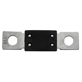 Offgridtec 60A Mega Fuse Set for 48V DC Systems, High Current Strip Fuses with Copper Connections, Low Contact Resistance, Spark Protection, Screw Mounting, RoHS & UL Certified, Pack of 5