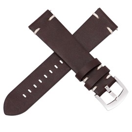 OTTOODY Leather Watch Straps 18mm 20mm 21mm 22mm, Quick Release Top Grain Leather Watch Band Straps for Men and Women, Stylish Vintage Replacement Watch Strap for Watch and Smartwatch