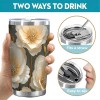 Elegant 20oz Double Silver Side Insulated Mug with Sweat-Proof Designcapacity: