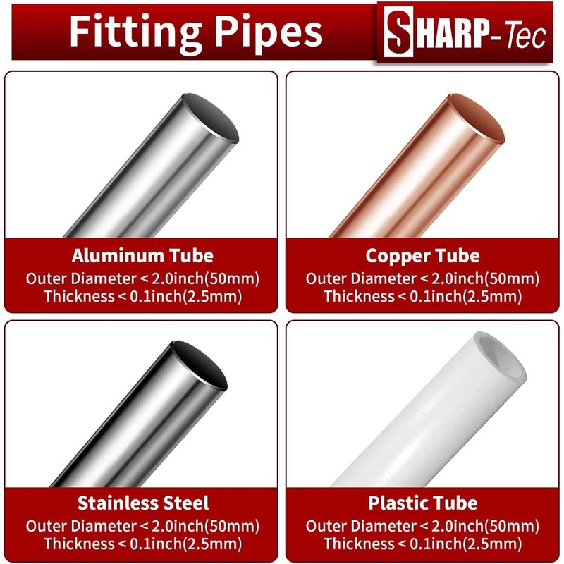 Sharp-tec 5-50mm Pipe Cutter, Adjustable Tube Cutter with Aluminum Alloy