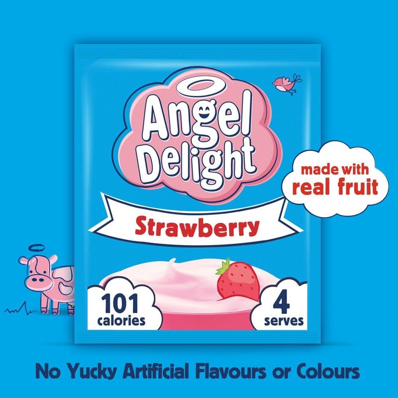 Angel Delight Strawberry Flavour - 59g - Pack of 6
