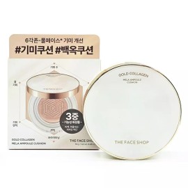The Face Shop 더페이스샵 골드 콜라겐 기미 앰플 쿠션 13g 본품 The Face Shop Gold Collagen Spot Ampoule Cushion 13g Full Size
