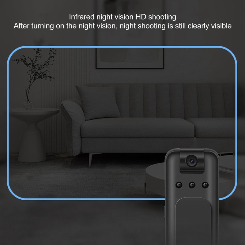 Clip Camera 1080P 155° Large Wide Angle 180° Rotating WiFi