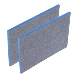 sourcing map 2pcs Sanding Sponge Block, 800-1000 Grit Sanding Sponge Pad 140mm x 114mm x 5mm Soft Foam Wet Dry Hand Sander Block Sandpaper for Model Metal Wood Furniture Polishing