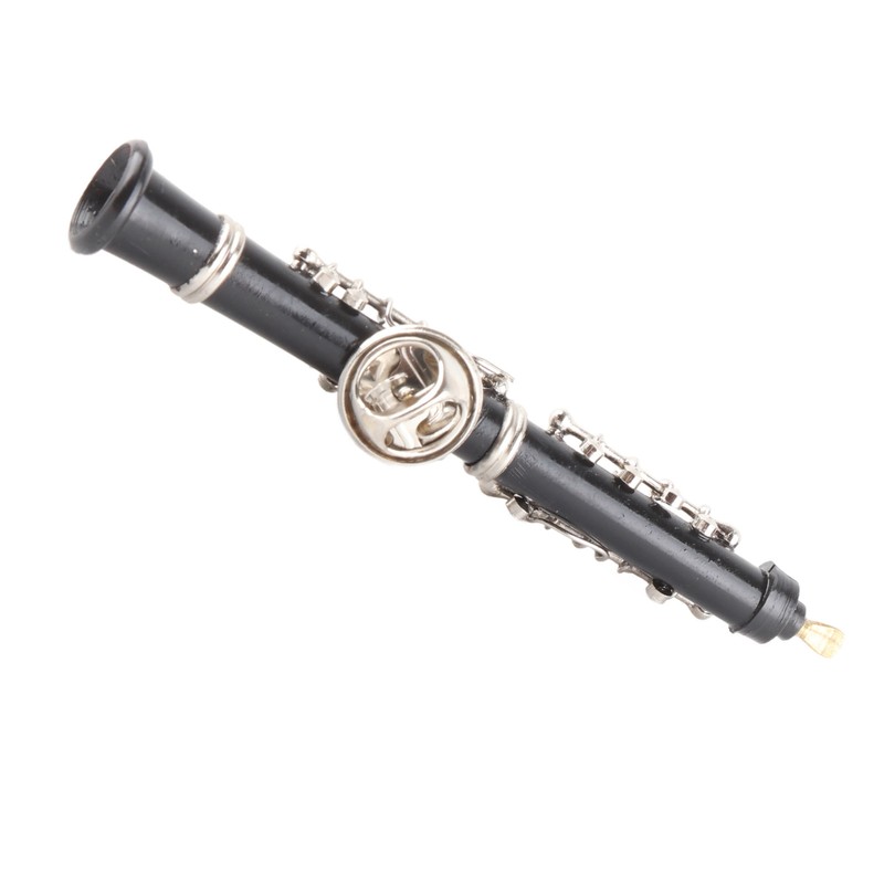Oboe Brooch Pin Fashion Elegant Simulation Metal Musical Instrument Brooch