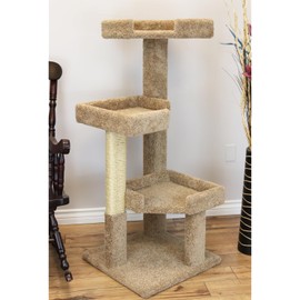 New Cat Condos 51" Solid Wood Large Cat Tree