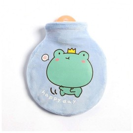 Round pouch thermal water bag 240ml steaming hand warmer frog