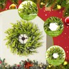 4 Pcs Christmas DIY Gree Wreath 10 Inch Christmas Green