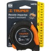 Truper FH-5M, Flexómetro Gripper, contra impacto, 5 m, cinta 19