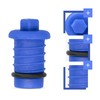 Pressure Test Plug 16mm PEX Blue Thread End Leakage Test